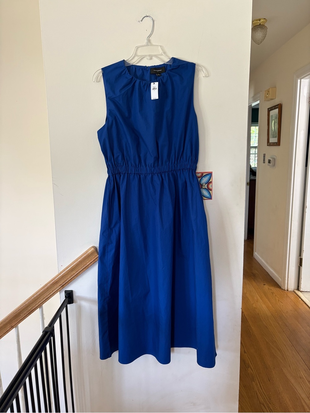 Banana Republic Sleeveless Cobalt Blue Midi Dress